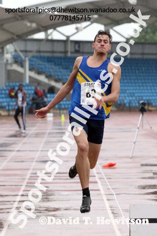 Mens under-20s long jump, Northern Championships, Sport City, Manchester. Photo: David T. Hewitson/Sports for All Pics
